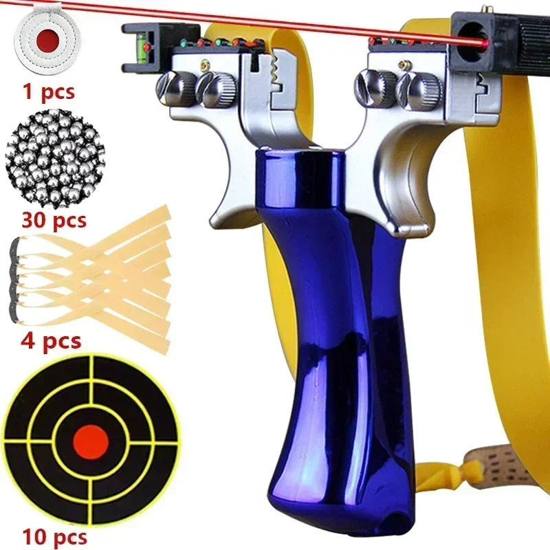 Hunting Slingshot High-power Laser Aiming Slingsshot Outdoor Sports Shooting Game Practice Using High Precision Catapult