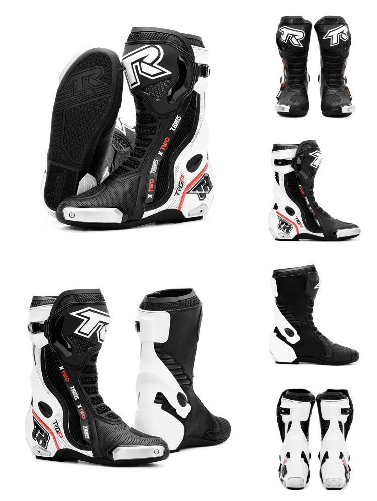 Professional Motorcycle Boots Waterproof Motocross Boots Non-slip Motorcycle Off-road Shoes Motorcycle Protective For 4 Season