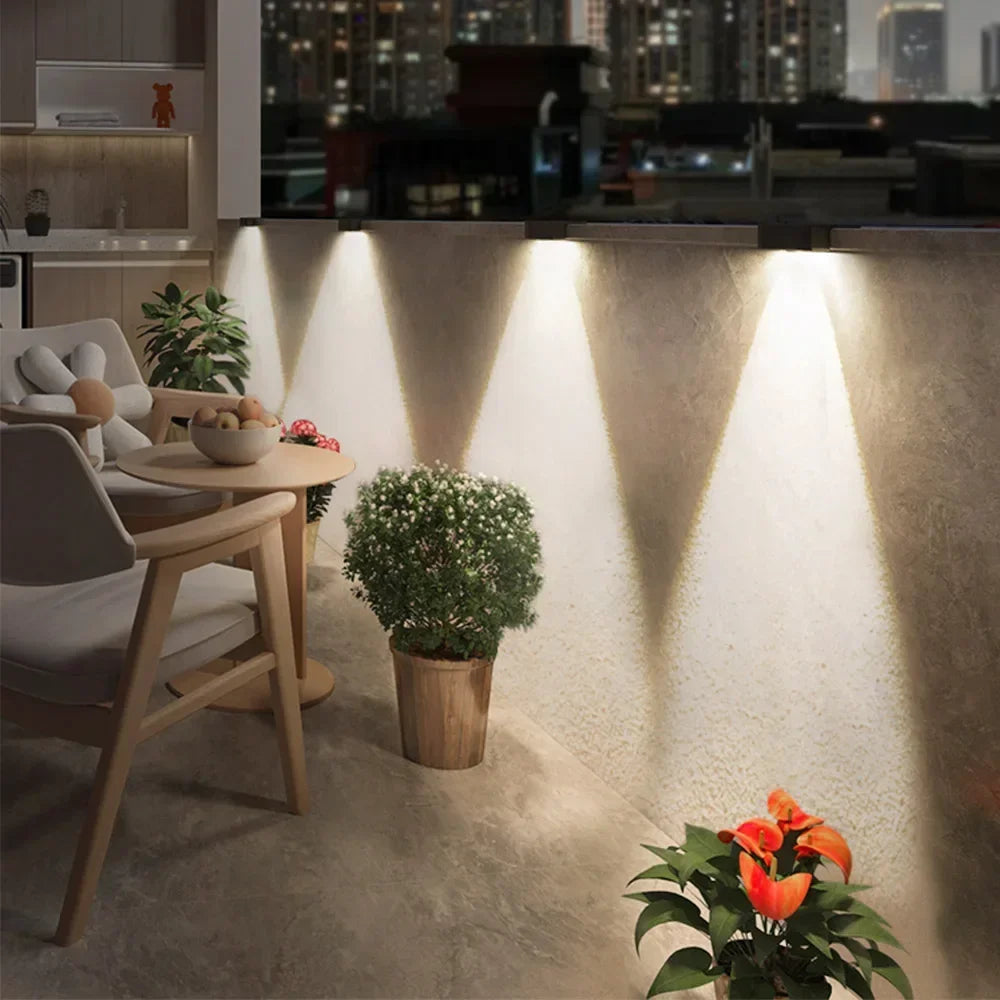 Ultra Bright Led Solar Outdoor Fence Lights Solar Deck Lights IP65 Waterproof Stair Step Lamp Patio Garden Decoration Light