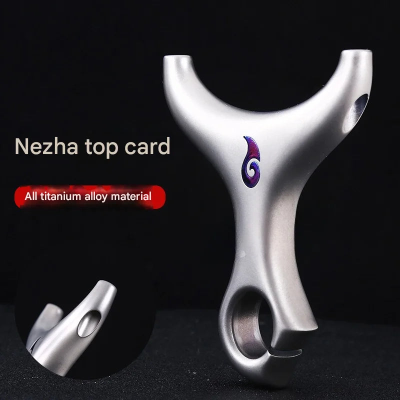 High Quality Titanium Alloy Slingshot Outdoor Hunting Top Card Catapult Tactical Game Professional Slingshot Hunting Accessories