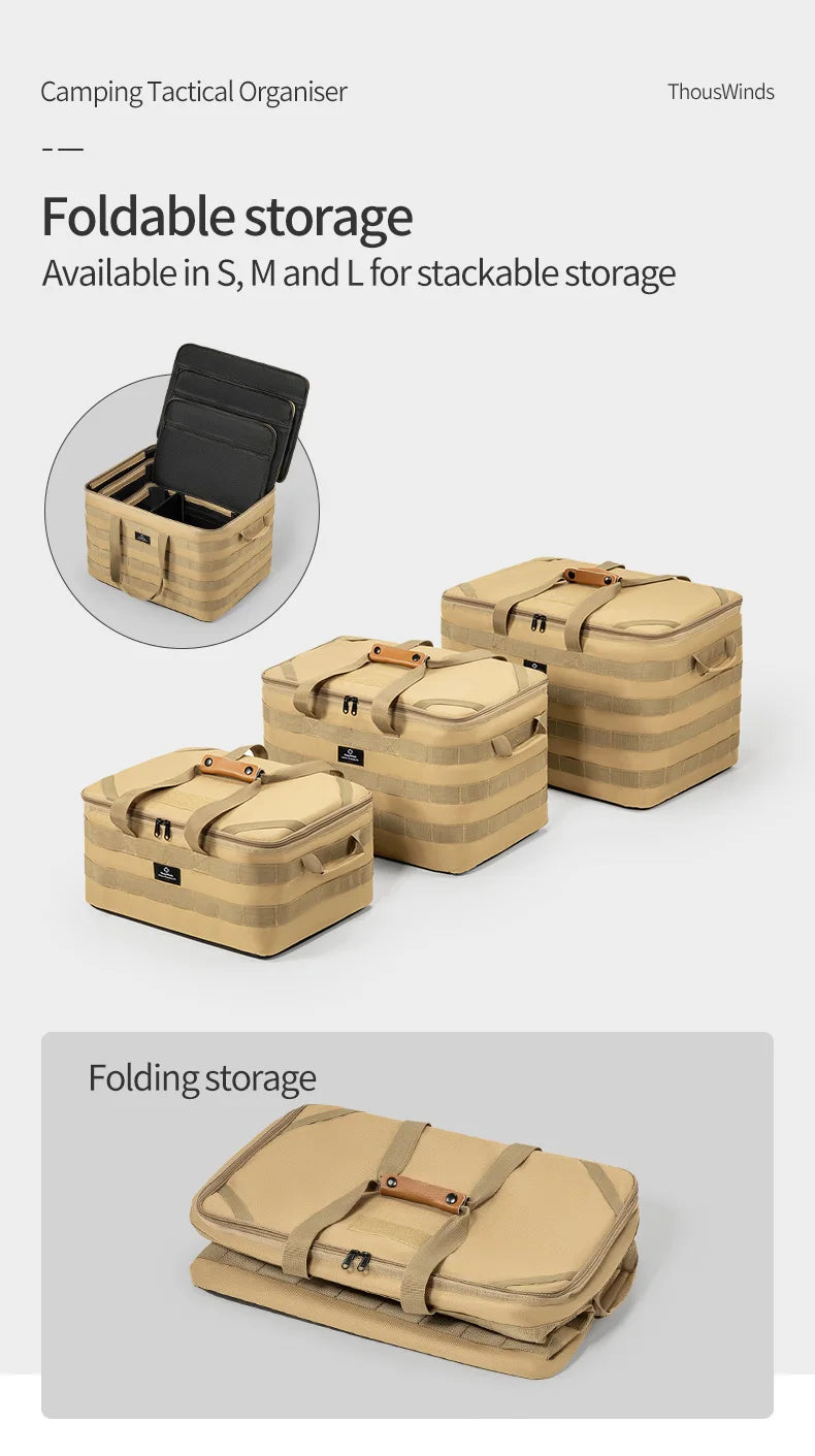 Thous Winds Outdoor Camping Storage Bag Meal Bag Large Storage Lamp Cookware Tableware Bag Picnic Travel Camp Bag Supplies