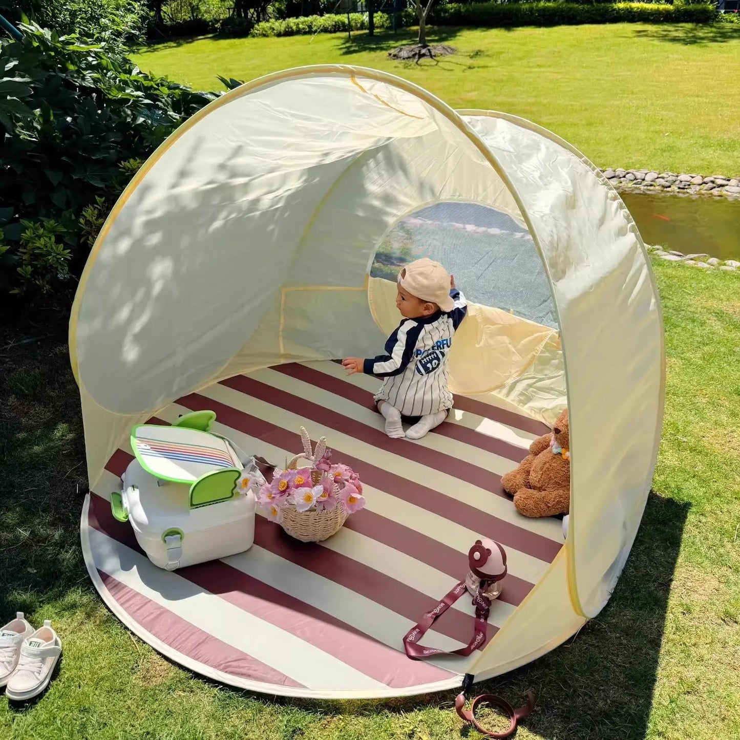 Children's Tent Portable Outdoor Camping Picnic One Second Quick Open Tent Seaside Beach Awning