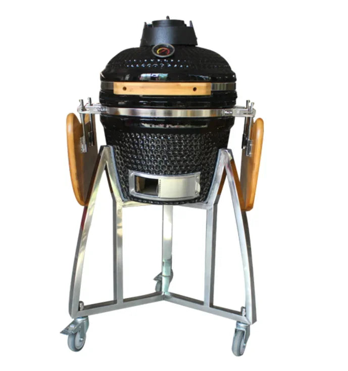 AUPLEX 16-Inch Kamado Barbecue Grill Outdoor Kitchen Smoker Bbq Egg