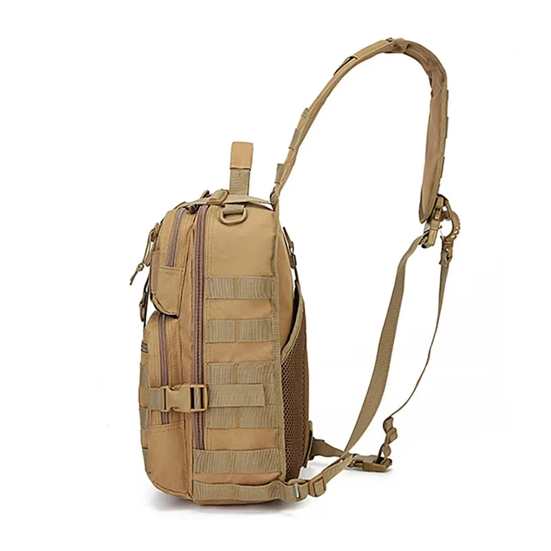 Waterproof Oxford Tactical Crossbody Sling Backpack Men Military Hunting  Chest Bag Large Camping Hiking Pack Storage Bags