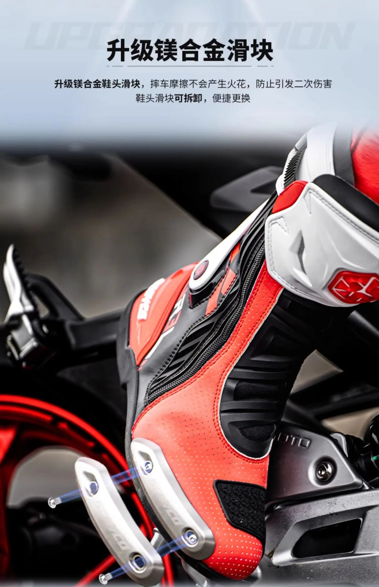 Scoyco Men's Motorcycle Riding Boots Anti-slip Motocross Shoes Anti-fall Rider Racing Road Cross-country With CE Certification