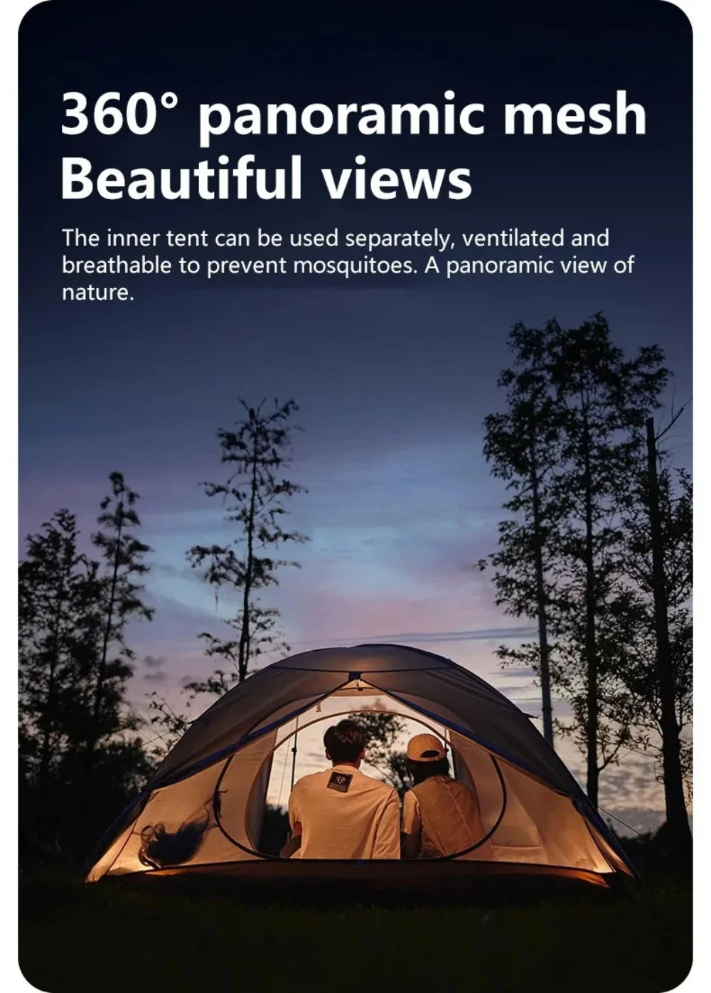 Camping Waterproof Tent 2-3 People One-touch Camping Tent Outdoor Ultralight Portable Sun Shelter Beach Tent for Outdoor Fishing