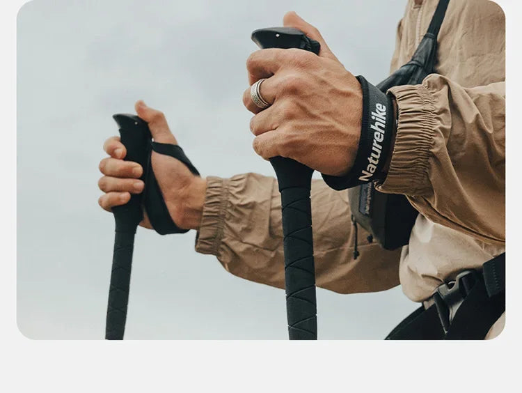 Naturehike-Aluminum Telescopic Trekking Pole, Folding Stick, Hiking Pole, Outdoor Trekking Pole, 3 Section, 7075, ST03