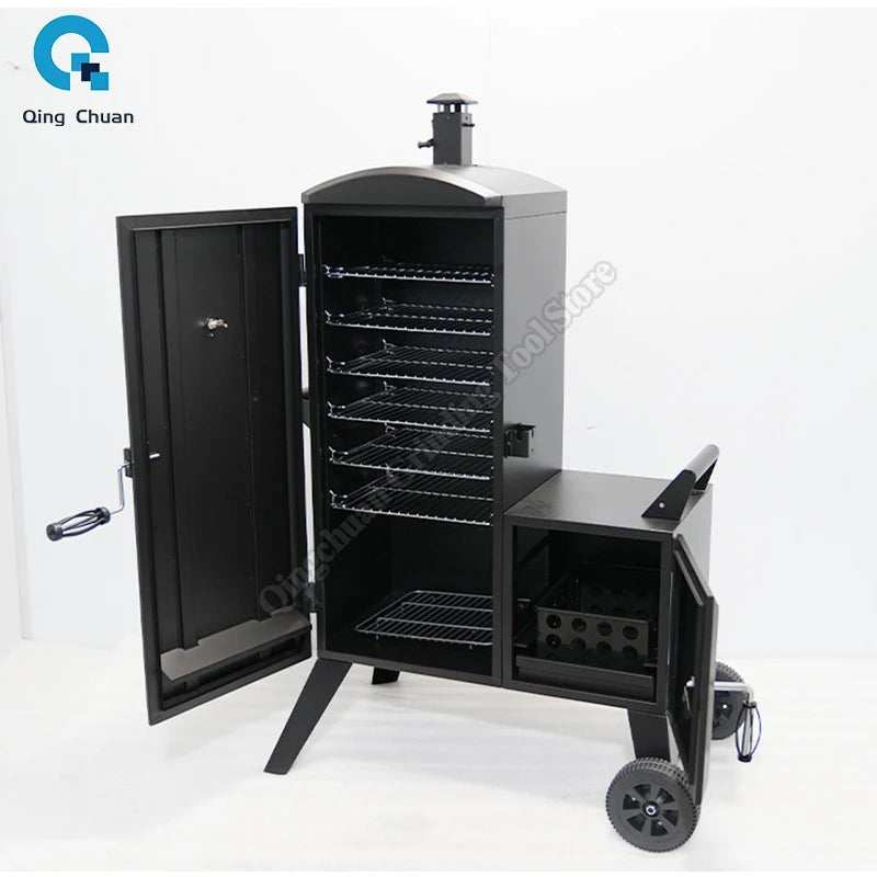 Smoker Oven Commercial Vertical Smoked Meat Rack Charcoal Smoked Barbecue Grill Smoking Machine