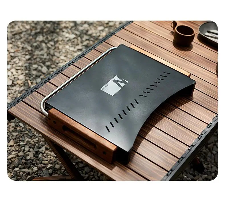 Naturehike Outdoor Portable Folding BBQ Grill Camping Enamel Charcoal Stove Ultralight Travel Picnic 4-8 Person Barbecue Stove