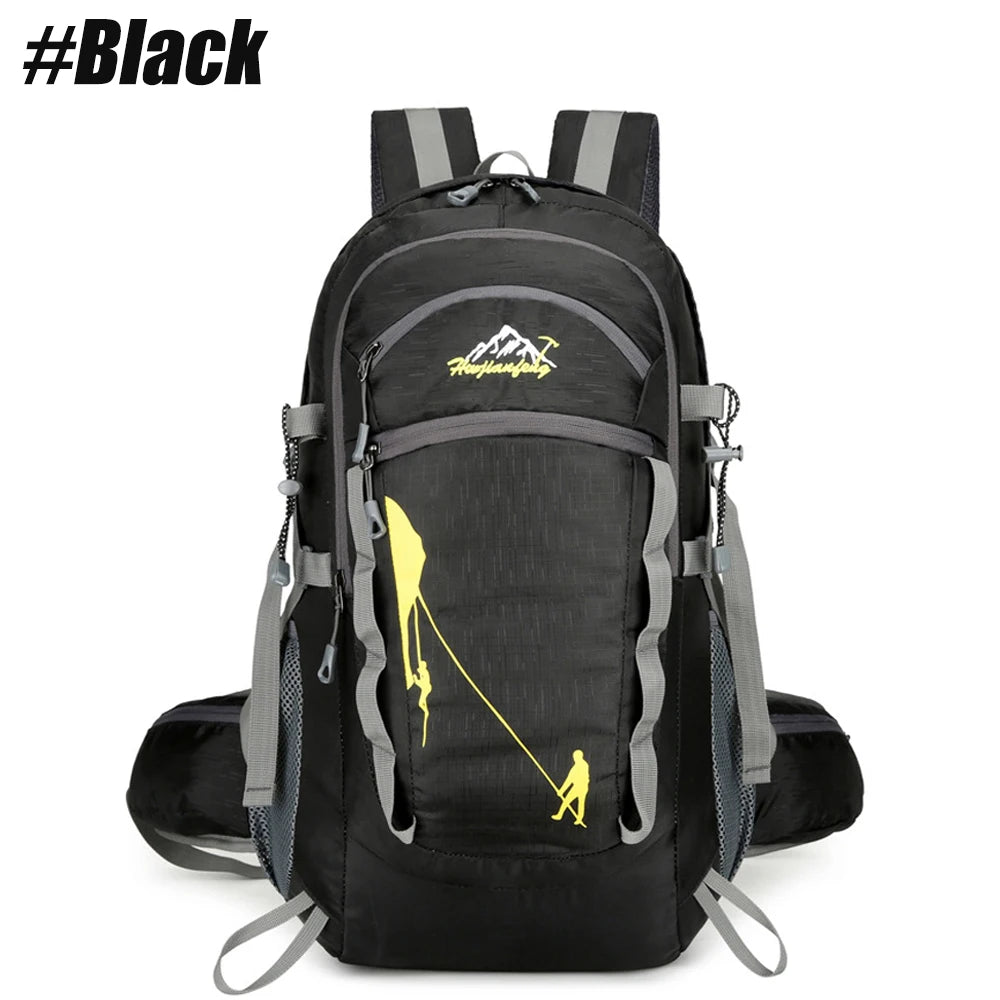 1PCS 40L Hiking Backpack, Water Resistant Lightweight Outdoor Sport Daypack Travel Bag for Camping Climbing Skiing Cycling