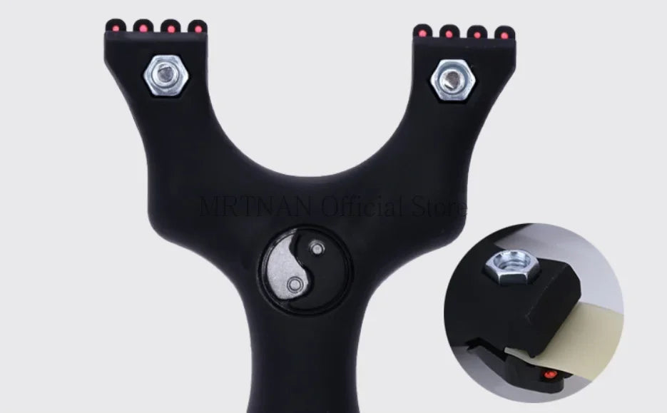 Outdoor Hunting Shooting Catapult Entertainment Accessories Toys Hunting Resin Slingshot Catapult with Flat Rubber Band for Hunt