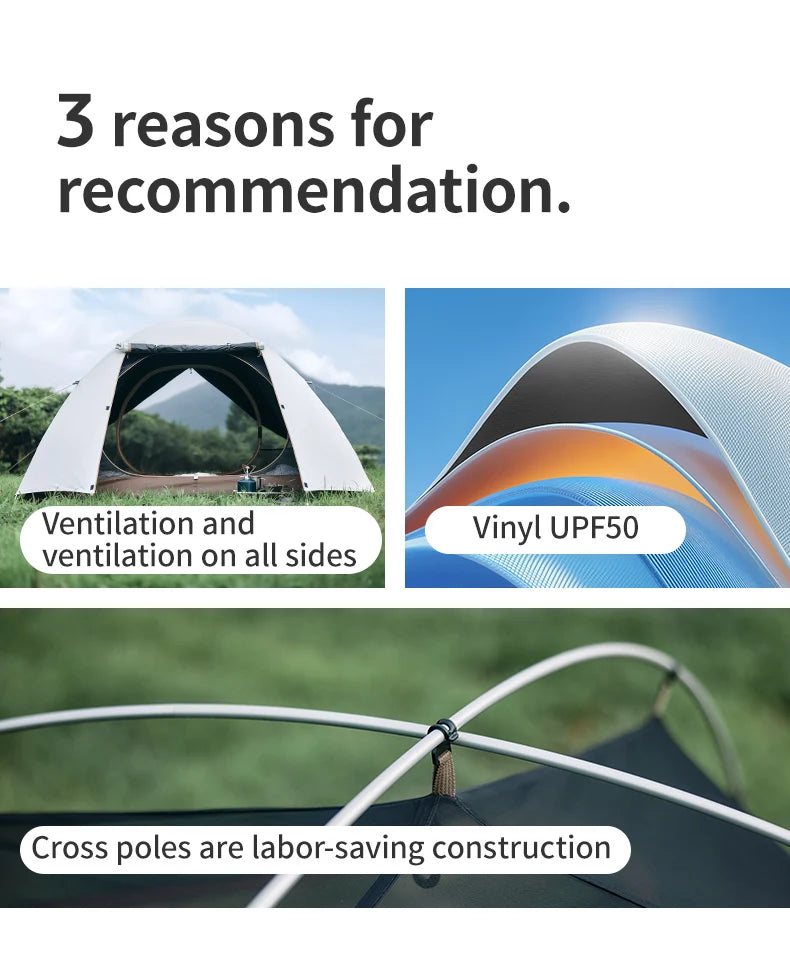 Naturehike YunChuan Outdoor Camping Tent 2/3 Person Waterproof PU2000+ Blackout Tents UV50+ Portable Lightweight Hiking Shelter