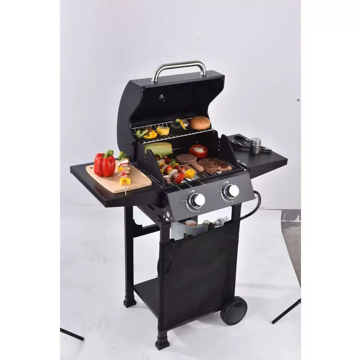 Outdoor gas BBQ grillhigh-end configuration and perfect appearance gas stove ,two burners + side burner