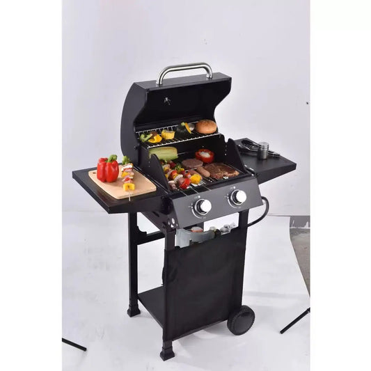 Outdoor gas BBQ grillhigh-end configuration and perfect appearance gas stove ,two burners + side burner