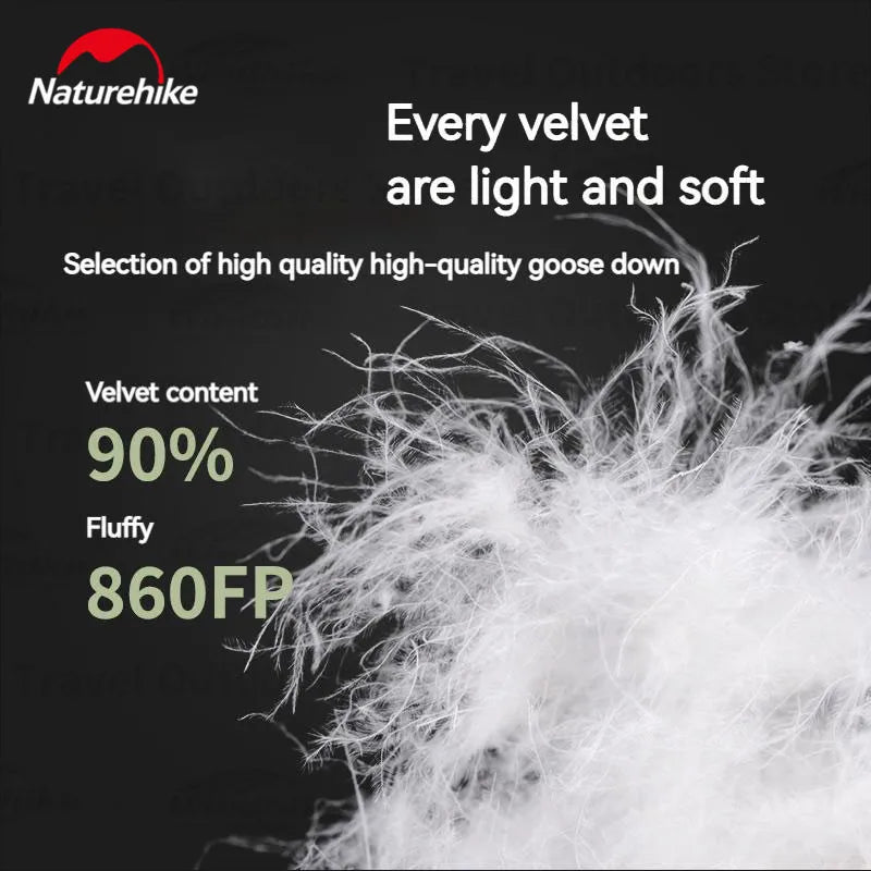 Naturehike Goose Down sleeping bags camping Ultralight Winter Gear Supplies Travel Waterproof folding Comfortable Tourism bag