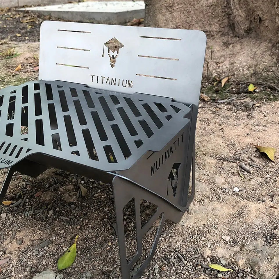 Smilodon- Titanium BBQ Grill Camping Charcoal Barbecue Grills Outdoor Picnic Portable Folding Stove Stand