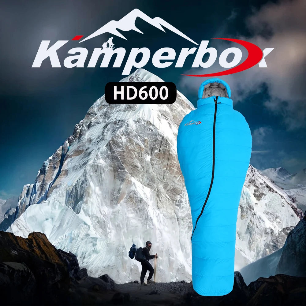 Premium Down and Synthetic Hybrid Sleeping Bag Camping  Lightweight Sleeping Bag High Neck Design Sleeping Bag 0°C to -5°C ，1.3