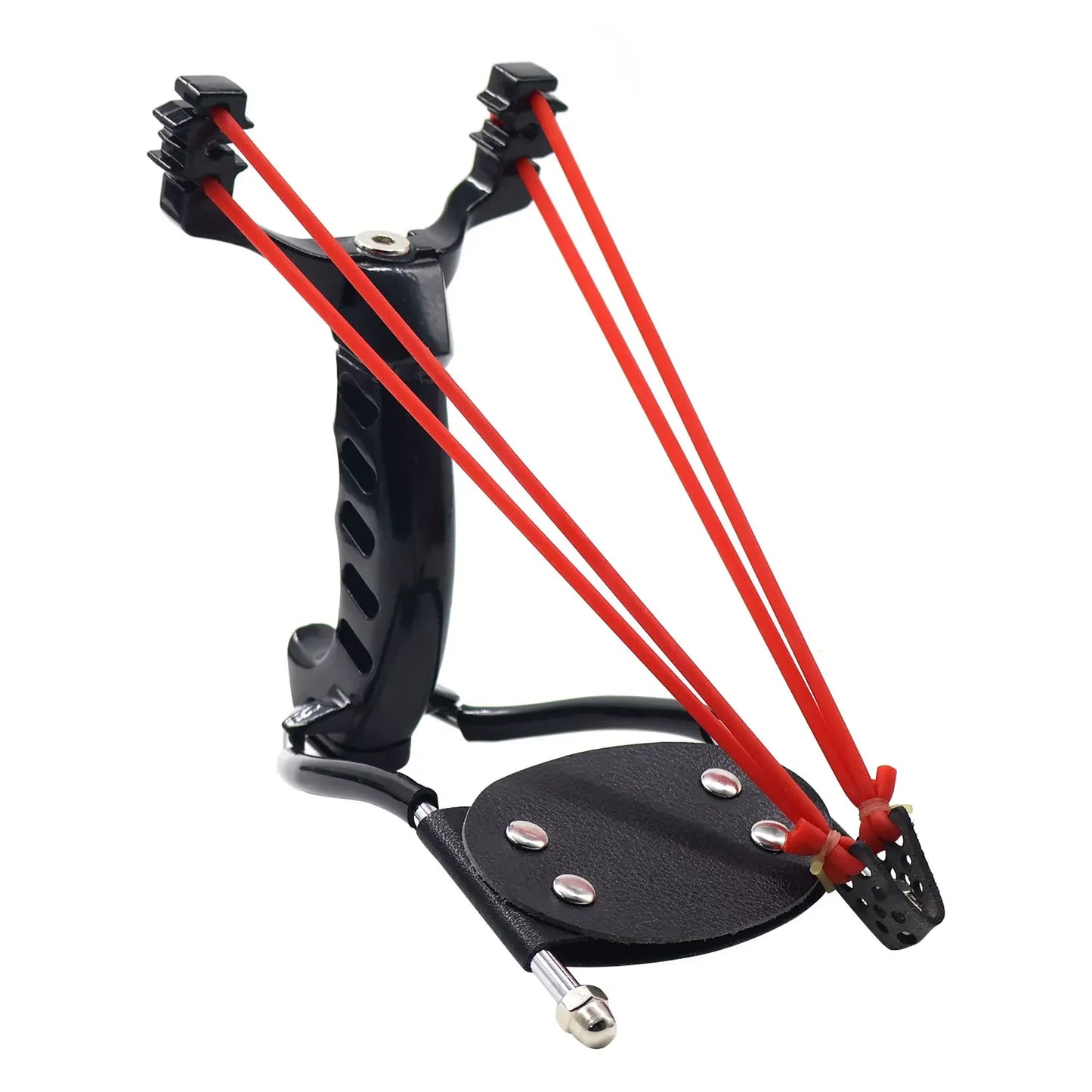 Professional Colored Metal Foldable Wrist Support Sling Handheld Hunting Shooting Sling High-power Slingshot Catapult Package