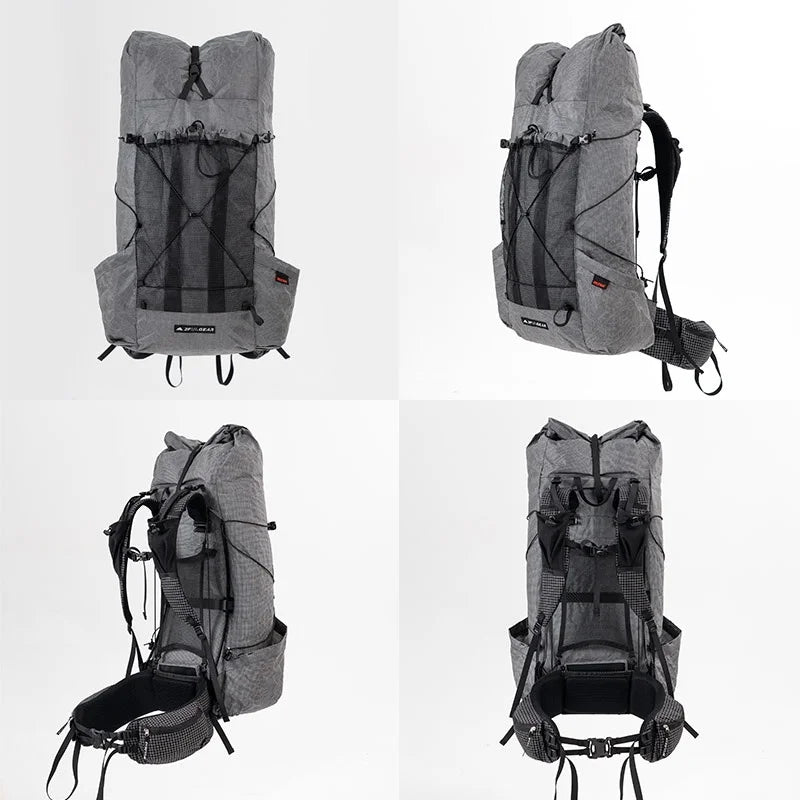 3F UL GEAR Tianshan ULTRA 200X Backpack 35+10L Outdoor Ultralight UHMWPE Bag Waterproof Tear Resistance Camping Hiking Pack 960g