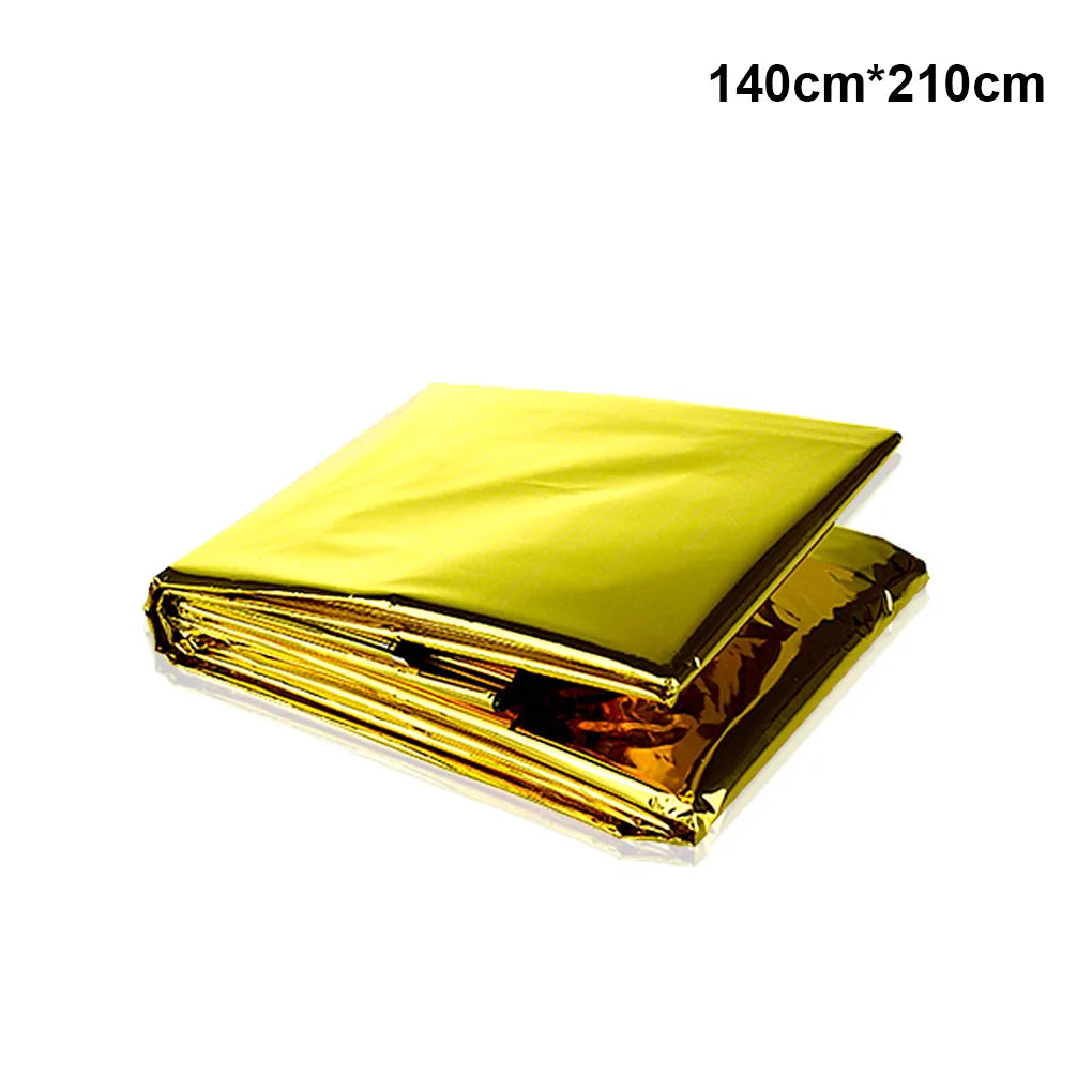 Survival Emergency Mylar Thermal Blanket Foil Space Blanket for NASA Body Warmer Outdoor First Aid Camping Gear Hiking Travel