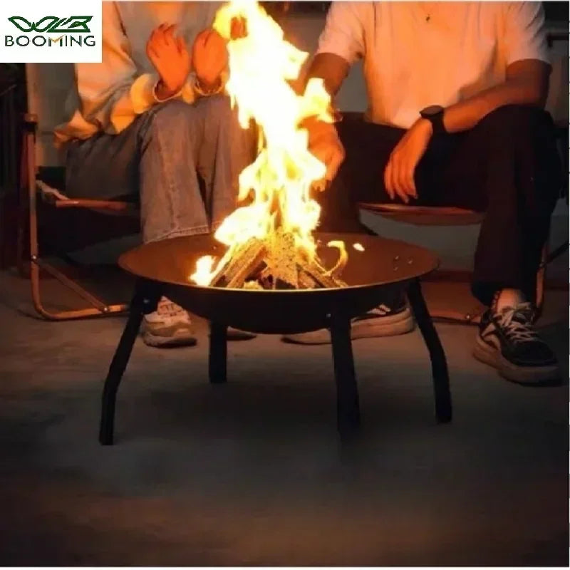 Camping Fire Pit Bonfire Charcoal Barbecue Stove Fire Wood Heater Outdoor Burner Winter Insulation  Bbq Grill Outdoor  Grill