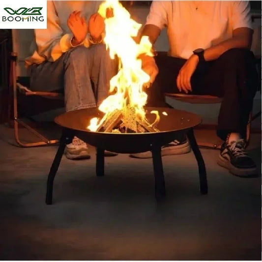 Camping Fire Pit Bonfire Charcoal Barbecue Stove Fire Wood Heater Outdoor Burner Winter Insulation  Bbq Grill Outdoor  Grill