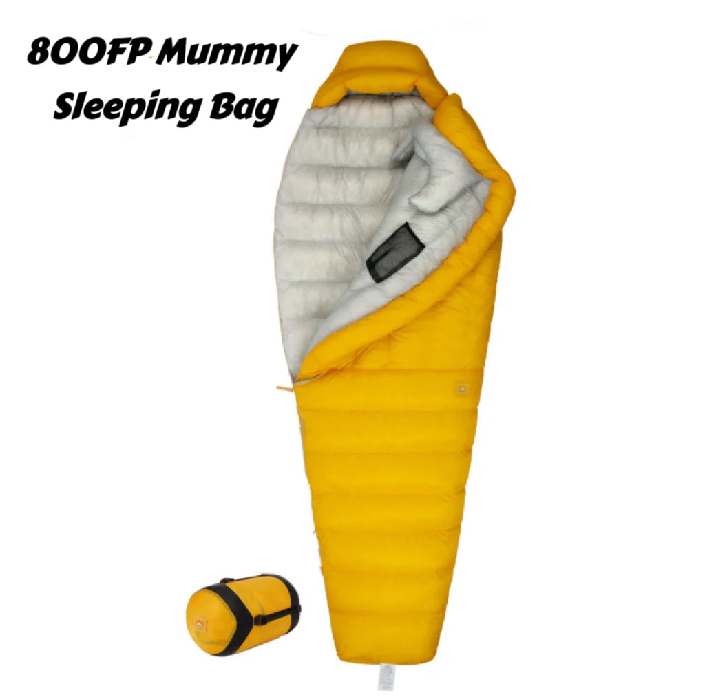 Factory Price Custom Mummy 0 Degree Winter 95 800 FP Goose Down Sleeping Bag Camping Hiking for Outdoor
