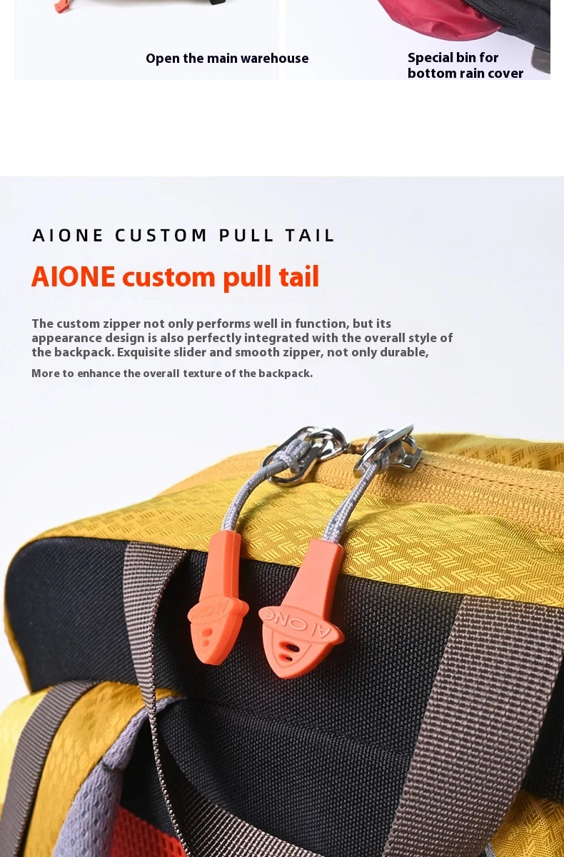 Aione 40L Outdoor Hiking Backpack for Men Sports Climbing Bag Camping Mountaineering Bag Travel Trekking Motorcycle Rucksack
