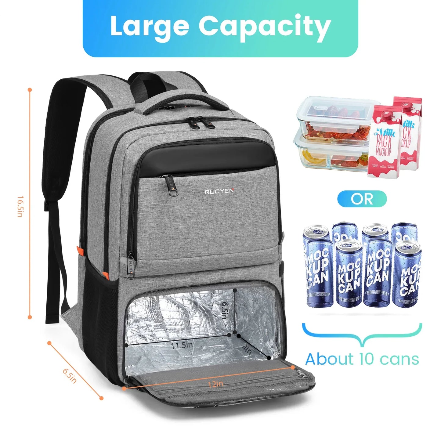 2024 New Backpack for Girls High School and College Students School Bags, Water-Repellent Lunch Bags, Insulated Bags, Lunch Bags