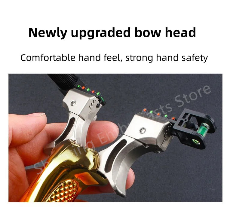 Outdoor shooting infrared laser hunting catapult rubber strap steel ball bullseye set game easy to carry