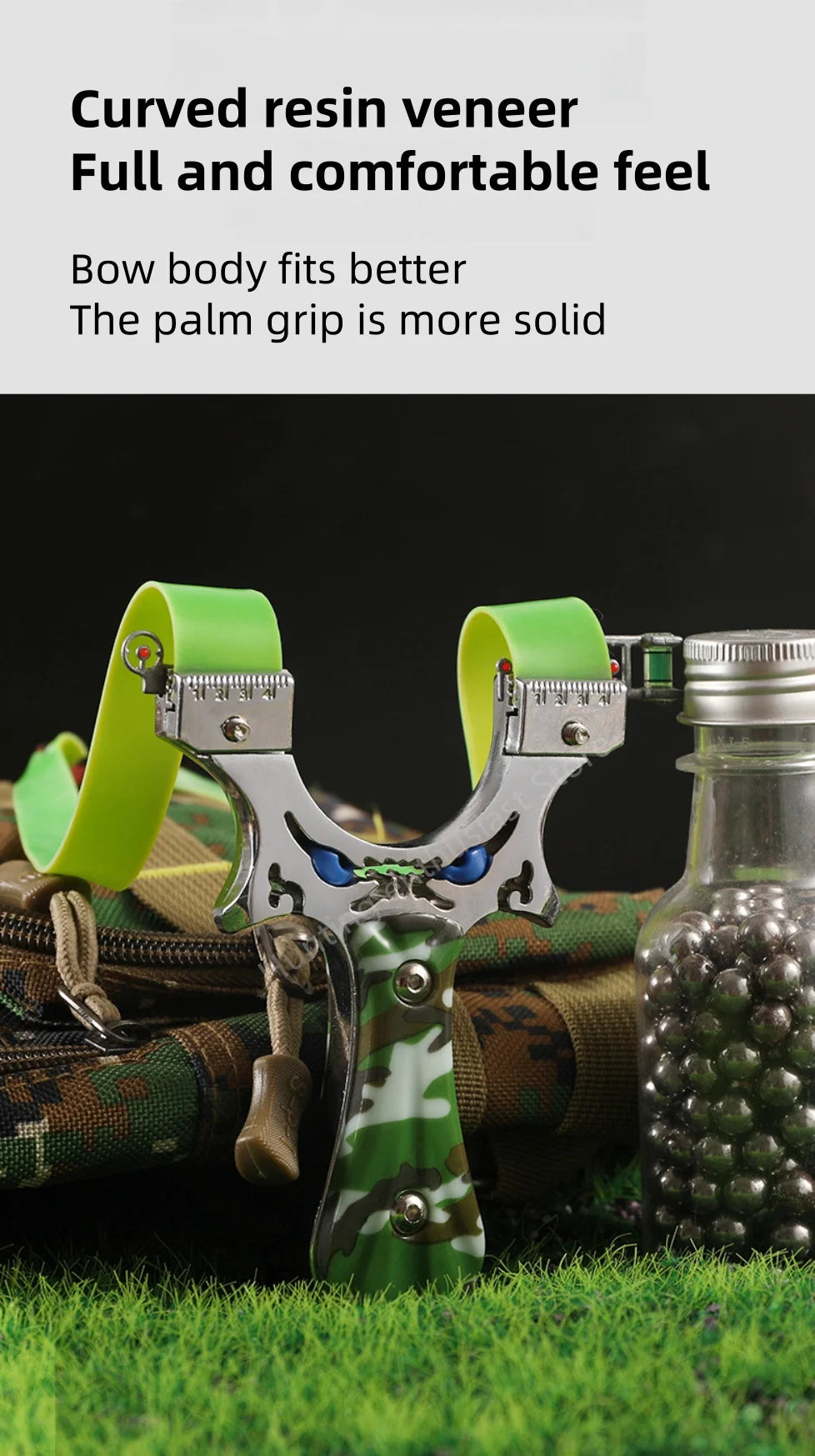 Outdoor hunting laser shooting slingshot high-precision alloy slingshot hunting high-power catapult