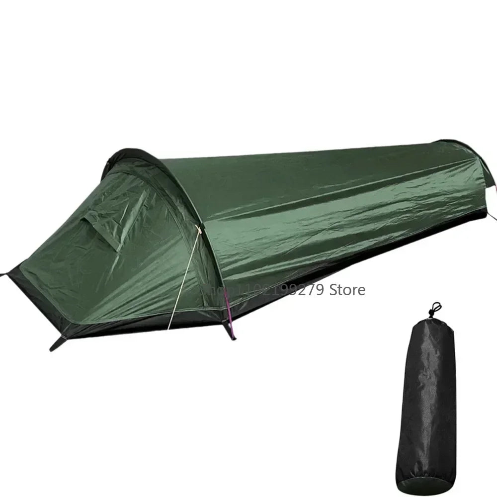 2025 New Backpacking Tent Outdoor Camping Sleeping Bag Tent Hiking Traveling Equipment Lightweight Single Person Sleeping Tent
