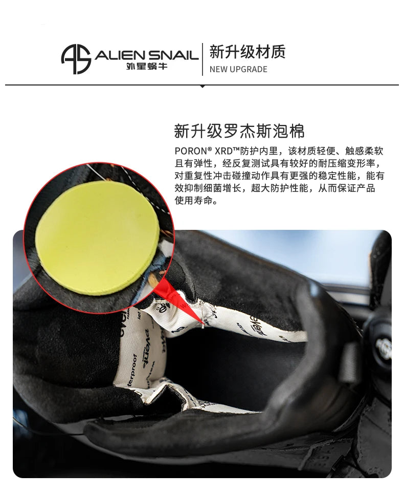 Motorcycle Rally Boots Anti-fall Leather Waterproof Riding Shoes Four Seasons Knob Design Racing Motorcycle Riding Cowhide Boots