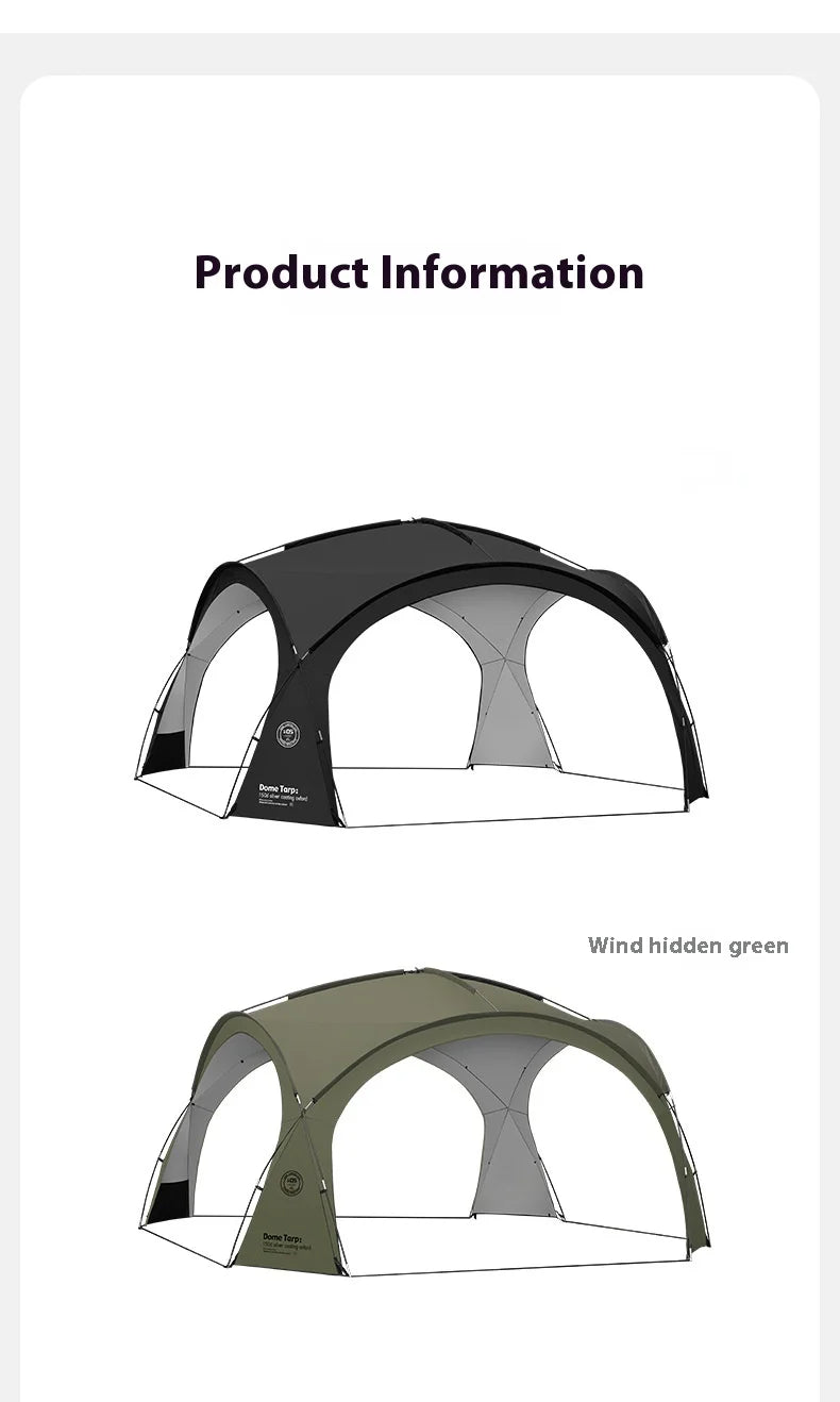 Mountain Fun Tent Outdoor Dome Canopy Oversized Awning Sun Protection Camping Equipment Camping Windproof Can Expand The Dome