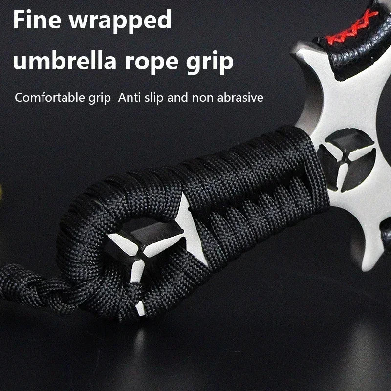 Laser slingshot High Quality Alloy Slingshot Flat Rubber Band Hunting Shooting Outdoor Catapult Hunting Slingshot