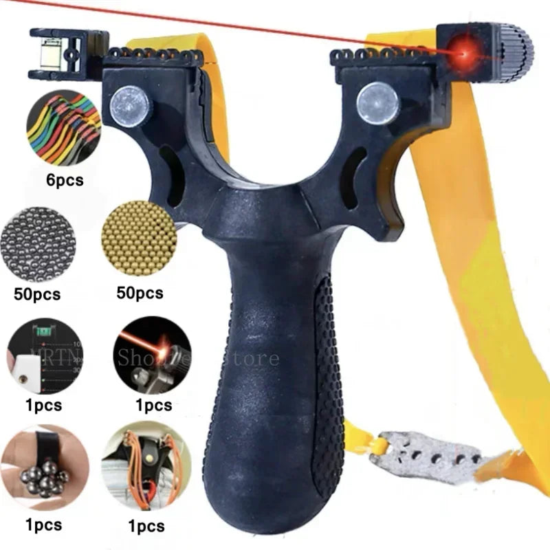 Professional Shooting Resin Slingshot Rubber Band High Power Hunting Catapult Outdoor Game Game Tool High Quality