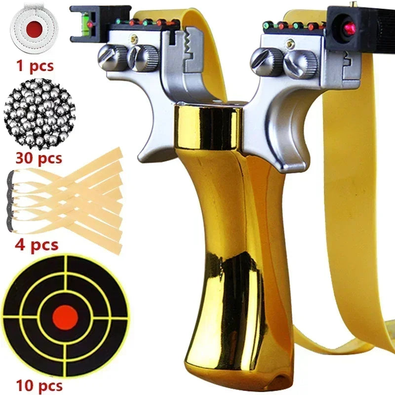 Hunting Slingshot High-power Laser Aiming Slingsshot Outdoor Sports Shooting Game Practice Using High Precision Catapult