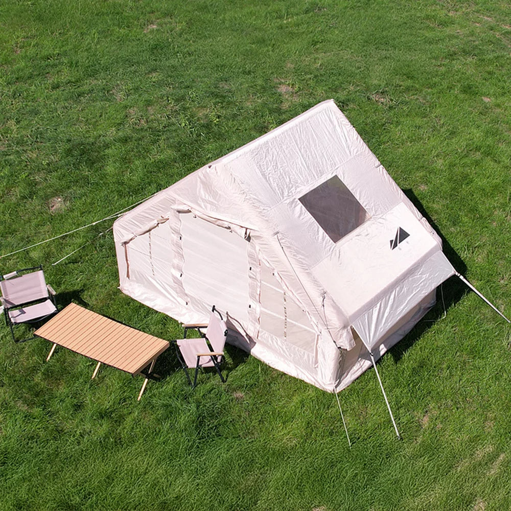Waterproof Oxford Fabric Portable Inflatable House Tent for Family Outdoor Camping Quick Set-Up Air Tent