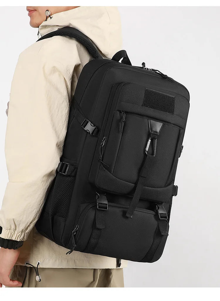 Oulylan Durable Portable Travel Shoulders Pack Versatile Outdoor Practical Climbing Bags Men Lightweight Large Capacity Backpack