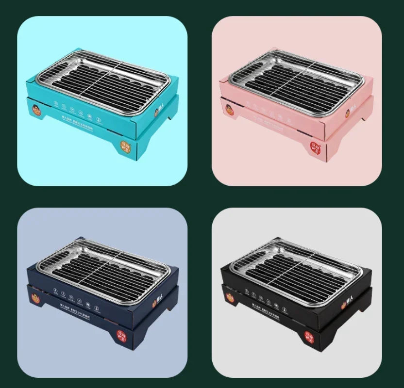 Multi-function Indoor Home Dish Plate Multi Cookers Smokeless Barbecue Machine BBQ Grill Roast Meat