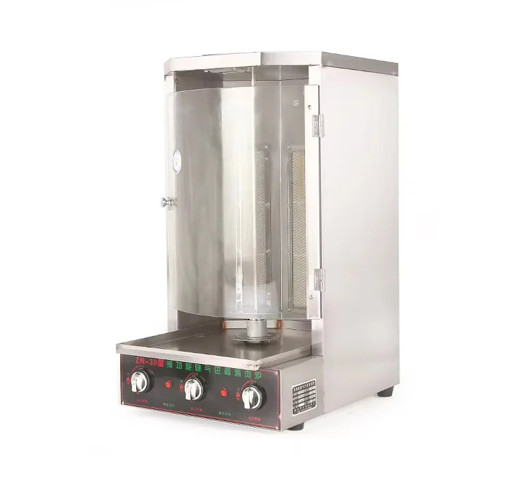 Barbecue Propane Lpg Gas Grill With Skewers, Turkey Doner Shawarma Machine, Kebab Rotisserie Roasters, Infrared Gas Bbq