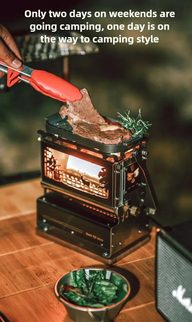 Portable Oil Lamp Stove Portable Outdoor Retro Camping Kerosene Lamp Camping Supplies Alcohol lamp