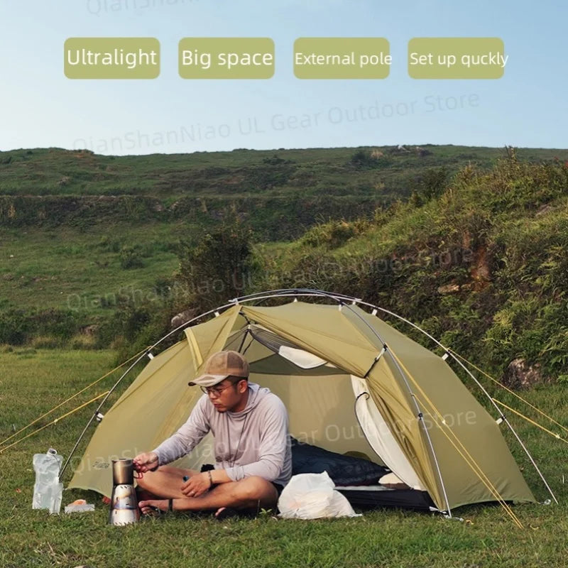 3F UL Gear Taiji 1 Tent Ultralight Single Person Outdoor Camping Tourism Tent Mountaineering Windproof Hiking Tent 1 Person