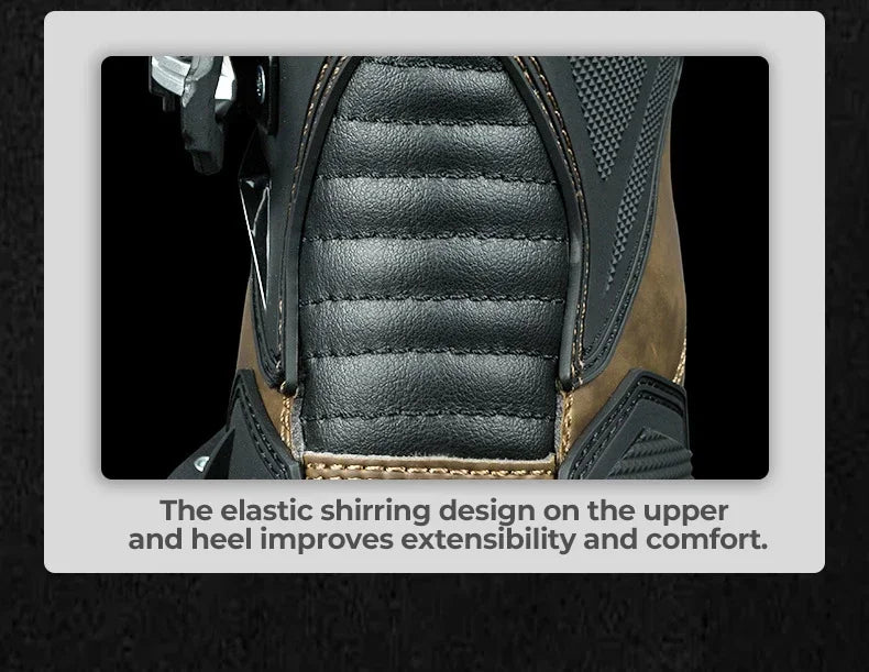 Motorcycle Long Boots Men Waterproof Motocross Riding Cycling Shoes Off-Road Motorbike Anti-drop Breathable Racing Equipment