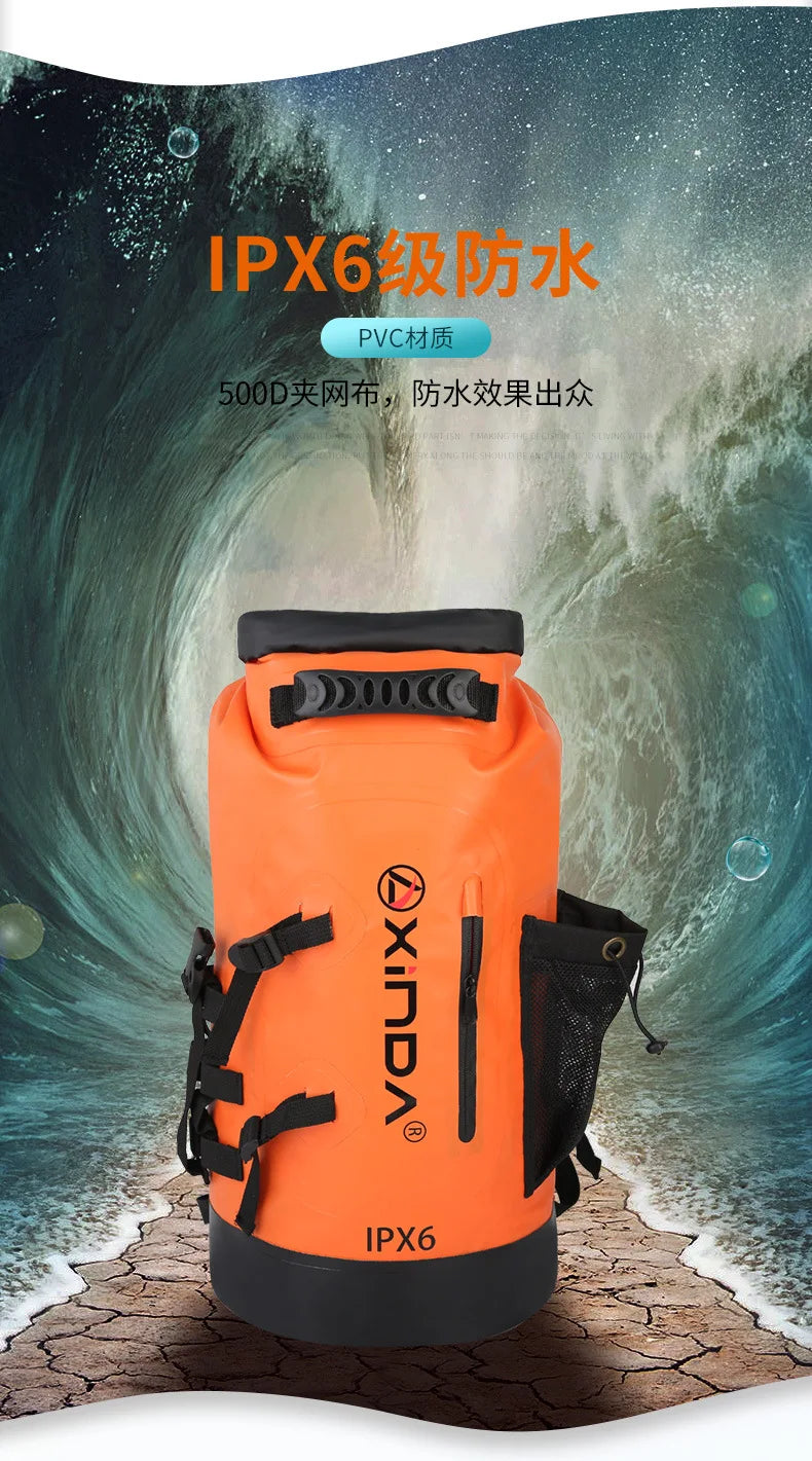 Waterproof backpack for mountaineering and tourism, outdoor mountaineering bag, for the river, p761
