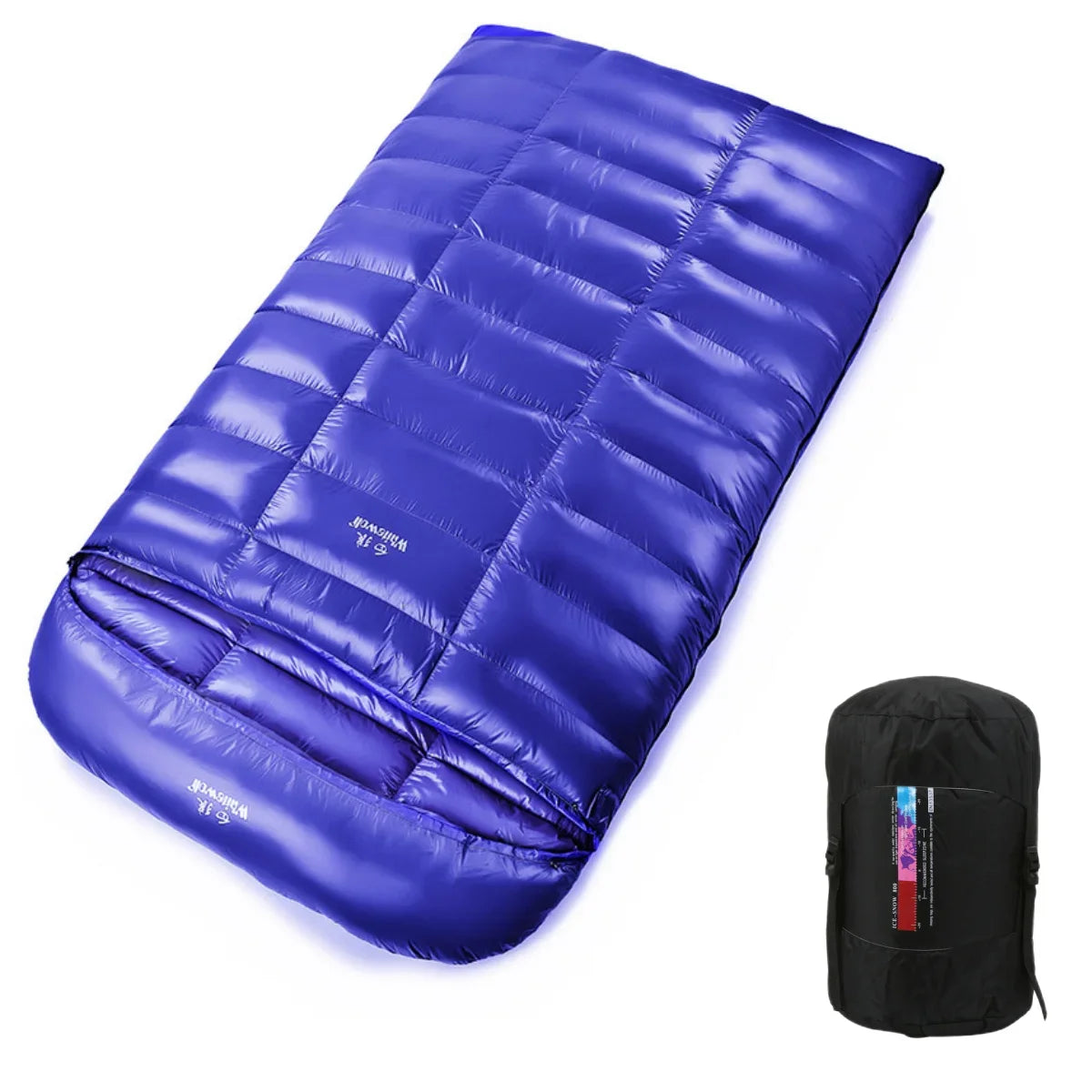 90% White Goose Down Double Sleeping Bag Winter Sleeping Bag Camping Sleeping Pack for Backpacking Camping Hiking Traveling