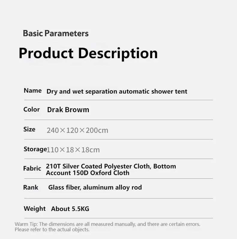 Naturehike Automatic Shower Tent Dry Wet Separation Outdoor Camping Travel Changing Room Shelter Mobile Toilet Bathroom Portable