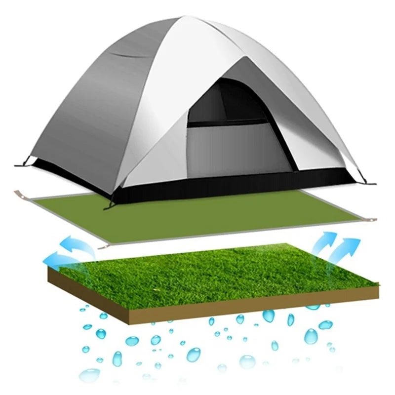 4Colors Outdoor Picnic Waterproof Camping Tent Mat Moisture-proof Pad Sun Shade Net Oxford Mat Beach Ground Sheet Rainproof Tarp