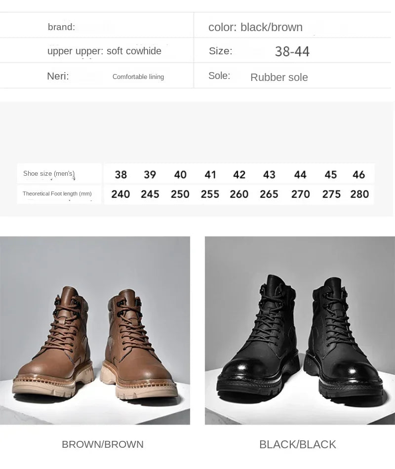 Motorcycle Boots Fashionable Motorcycle Boots Winter Cotton Boots Thick Soled Shock-absorbing Non Slip Casual Shoes