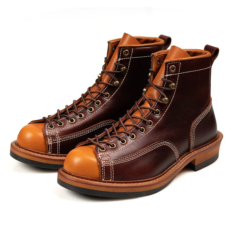 American retro locomotive shoes Boots For Motorcycle